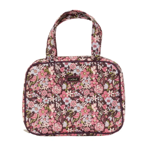 Hadaki by Kalencom Women's Sponge Nylon Makeup Case Pod, Daisies, US