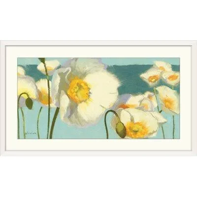 &White Icelands& by Shirley Novak Painting Print Great Big Canvas Size: 26x22 H x 44x22 W x 1x22 D, Format: White Framed