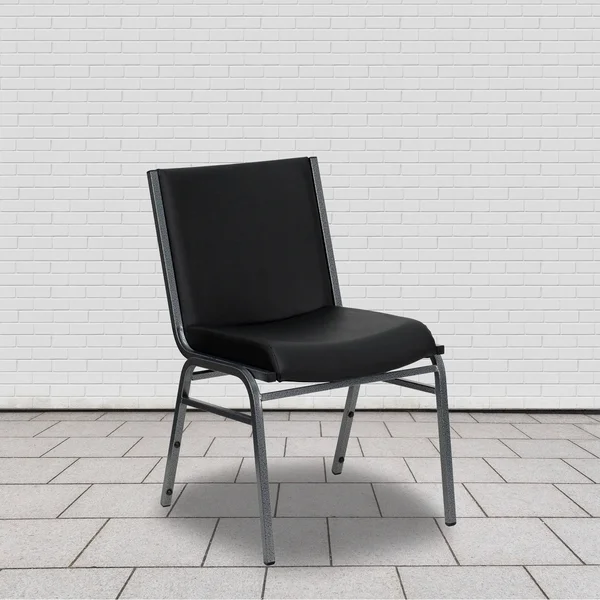 Lancaster Home Hercules Series Black Metal Stack Chair - Size: Beige