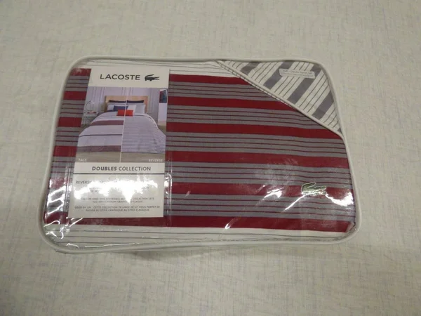 Lacoste Milady Duvet Cover Set - Red - Full/Queen