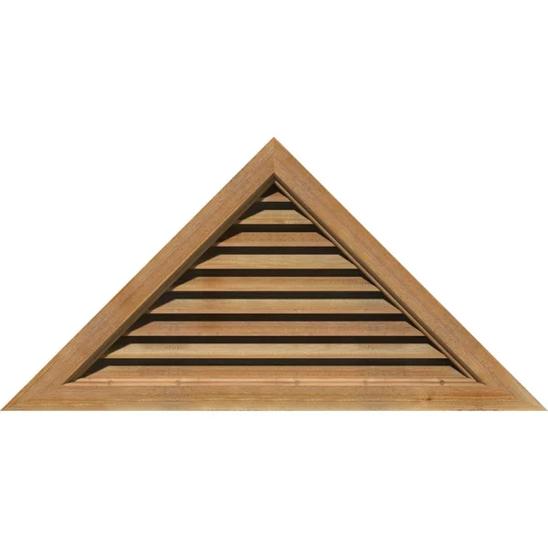 Ekena Millwork GVWTR44X1800RFUWR 44x22W x 18 3/8x22H Triangle Gable Vent (57 3/4x22W x 24 1/8x22H Frame Size) 10/12 Pitch: Unfin