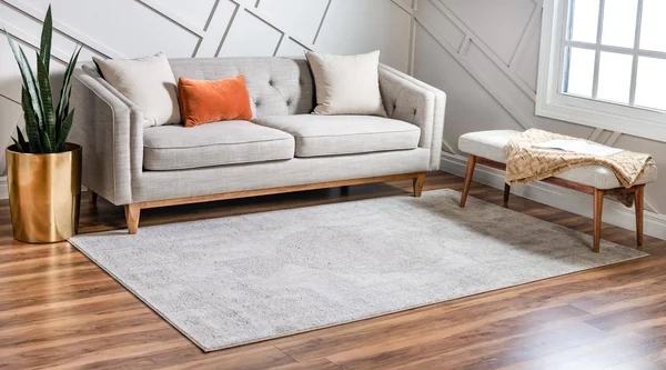 Unique Loom Portland Woodburn Ivory 7 ft. x 10 ft. Area Rug