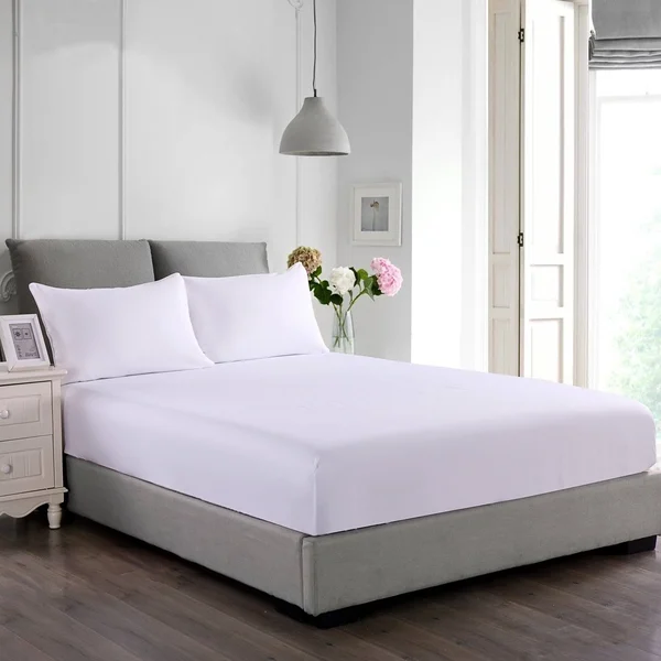 Stayclean Cotton Water and Stain Resistant Fitted Bed Protector Set, Twin