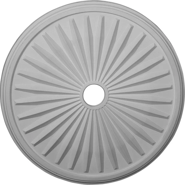 33 1/8x22OD x 3 1/2x22ID x 1 3/8x22P Leandros Ceiling Medallion (Fits Canopies Up to 5x22), Hand-Painted Mississippi Mud