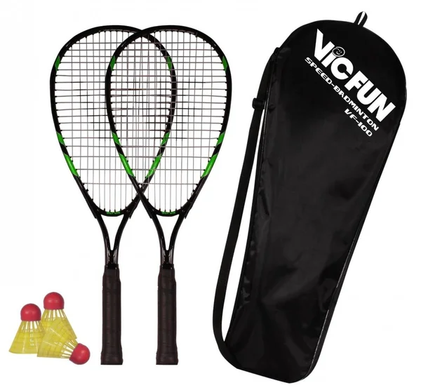 Vicfun Speed-Badminton 100 Set Speed-Badminton - Green/White/Black