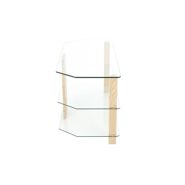 AVF Reflections - Valletta 1000 Corner TV Stand (Oak/Clear Glass)