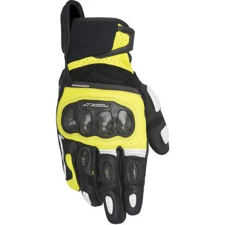Gloves Alpinestars SPX Air Carbon Black - Yellow Fluo