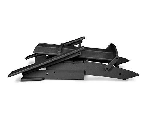 POLYWOOD Modern Folding Adirondack Chair - Black