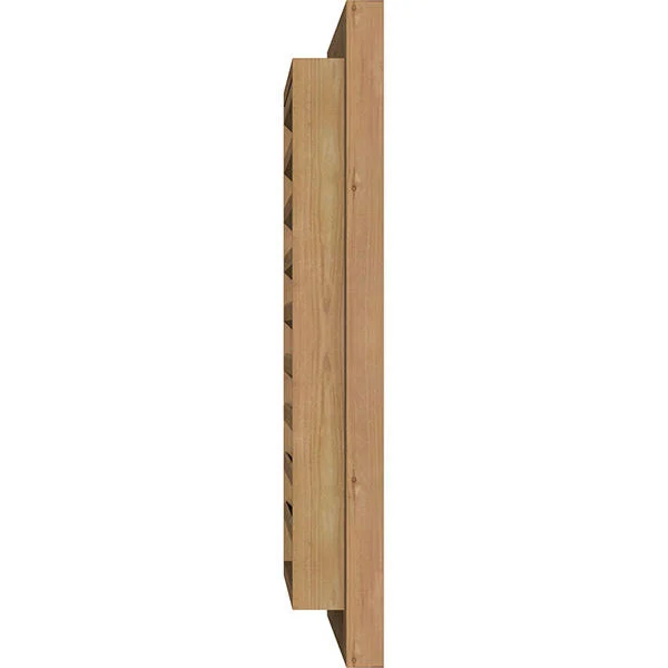Ekena Millwork GVWVE18X2200RFUWR 18x22W x 22x22H Vertical Gable Vent (23x22W x 27x22H Frame Size): Unfinished - Functional, Rough