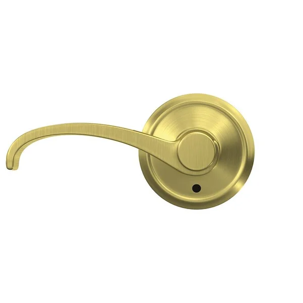 Schlage Fc21wit608ald Whitney Lever with Alden Rose Passage and Privacy Lock Satin Brass Finish