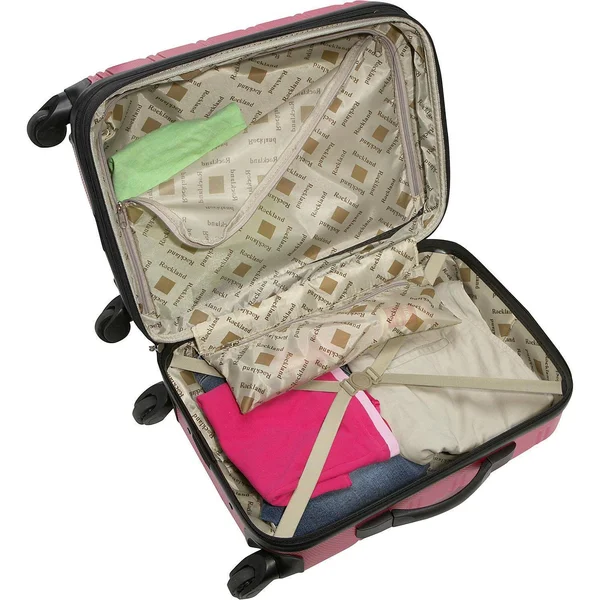 Rockland Magenta Melbourne 20-in. Expandable ABS Carry on