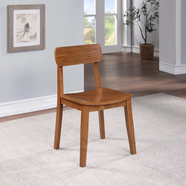 Boraam Ind. Hagen Zebra Series Chair (Set of 2), Size: Rich Walnut, Brown