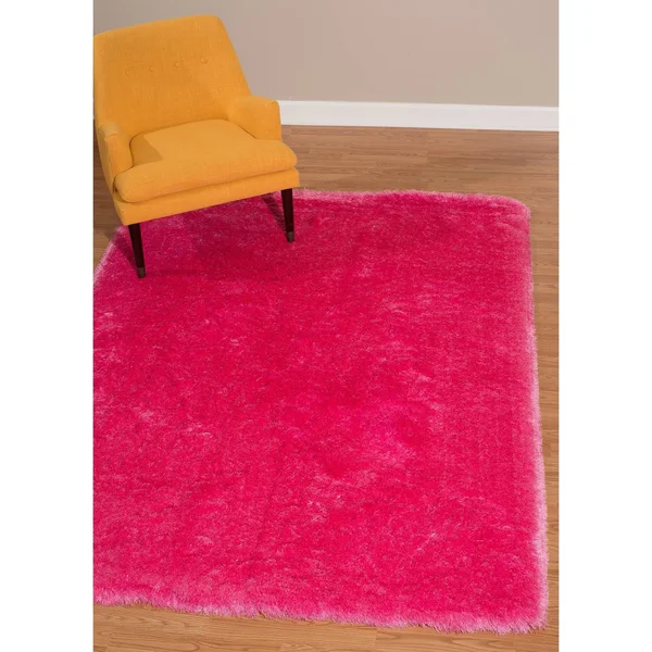 Westfield Home Verona Cirrus Pink Shag Area Rug - 5&3x22 x 7&2x22