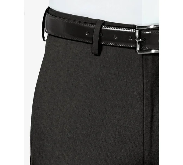 J.M Haggar Sharkskin Classic Fit Flat Front Dress Pant - 38 30, Black