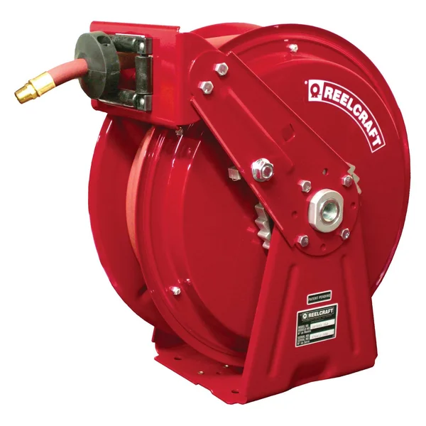 Reelcraft DP7850-OMP - 1/2x22 x 50 ft. Compact Dual Pedestal Oil Hose Reel