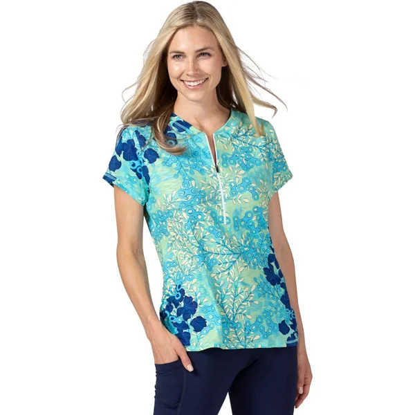 Terry Bicycles Wayfarer Short-Sleeve Jersey - Women's Hydrange/Multi, XL