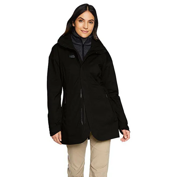 Jack Wolfskin Women's Ruunaa 3 in 1 Jacket - Small - Black