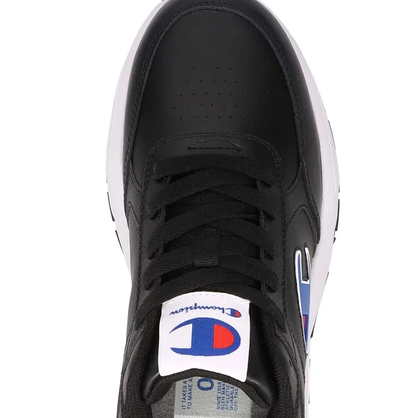 Champion Men's Shoes 93Eighteen Classic Lace Up Casual Running Walking Sneaker - Black or White (Black - 12)