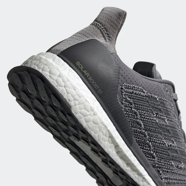 Men's Solar Boost St 19 Running Shoe - Grey Three/Grey/Solar Yellow, 10