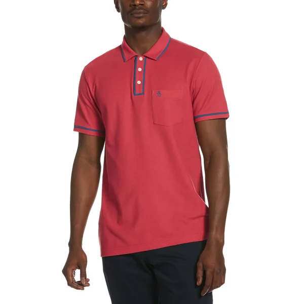 Original Penguin Men's Earl Polo Shirt - Cardinal