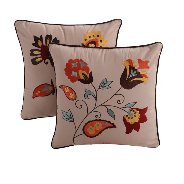 Greenland Home Fashions Sedona Cotton 4-Piece Quilt Set, Brown, Twin