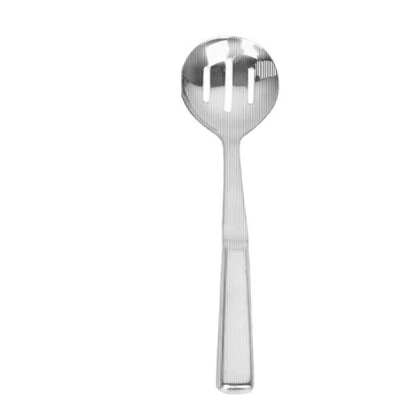 Thunder Group 12x22 Stainless Steel Slotted Serving Spoon, 24 Packs
