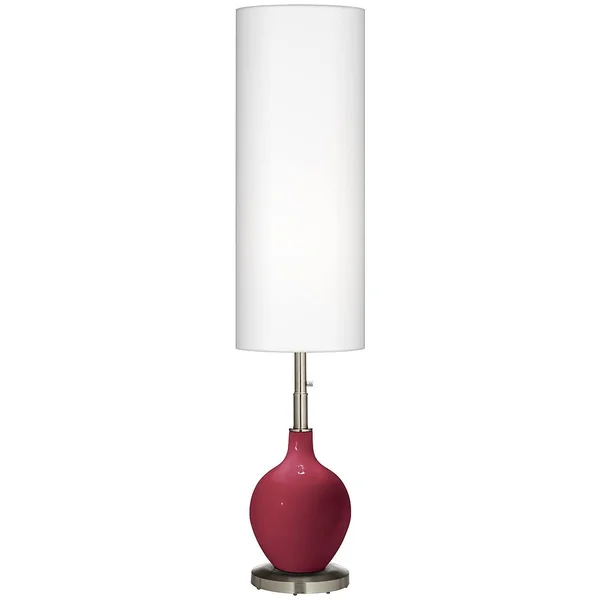 Color + Plus Antique Red Ovo Floor Lamp