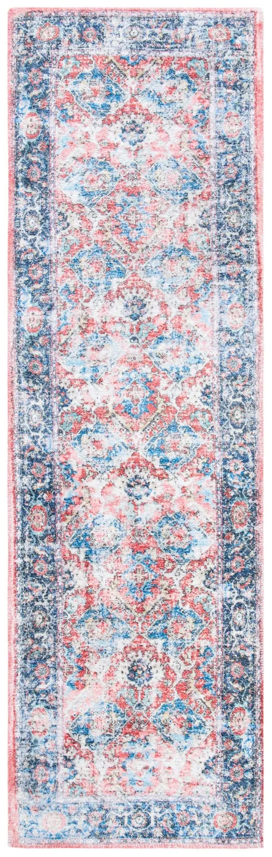 Safavieh Saffron 557 Area Rug, Rust, Blue, 2&3x22 x 8& Rectangle