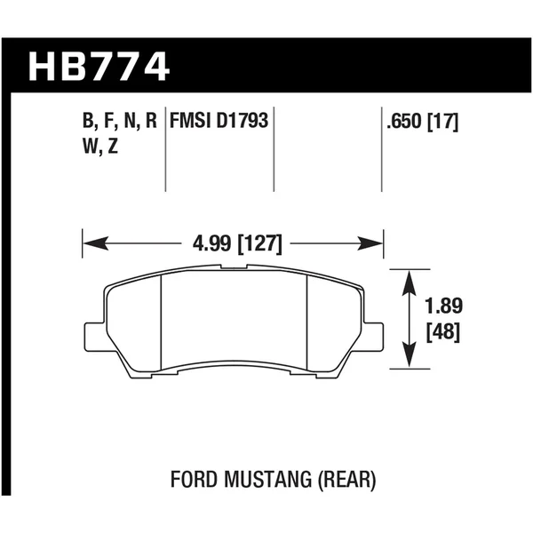 Hawk HB774Z.650 Performance Ceramic Brake Pads