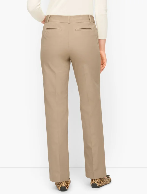 Petite - Talbots Newport Pants - Solid - Blue - 14