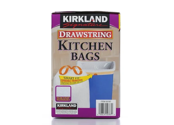 Kirkland Signature Drawstring Kitchen Trash Bags - 13 Gallon - 200 Count