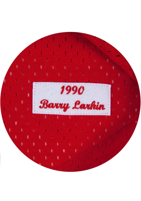 Mitchell & Ness Barry Larkin Red Cincinnati Reds Authentic Mesh Batting Practice Jersey