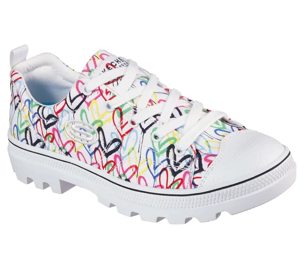 Skechers Street Roadies-Hashtag Love 6 Women's White
