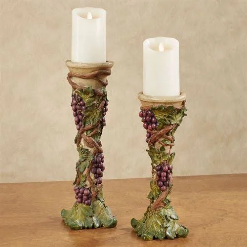 Grape Harvest Candleholders Sangria Set of Two - Set of Two, Sangria