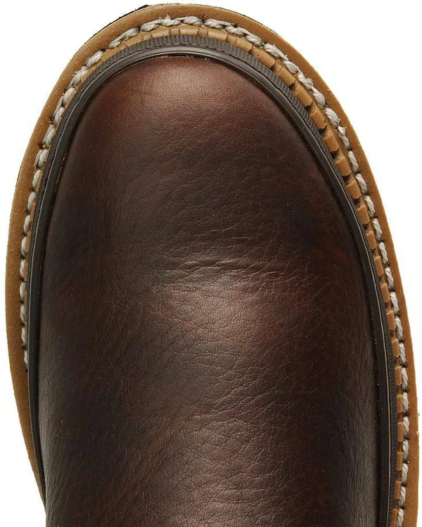 Men's Brown Georgia Giant Wellington Pull-On Work Boot Size 10