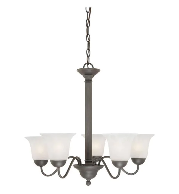 Thomas Lighting SL881178 Riva Brushed Nickel 5 Light Chandelier