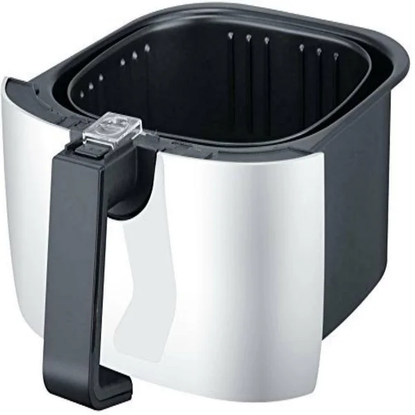 Ovente Electric Air Fryer 3.2-qt with Non-Stick Fry Basket & Pan White FAD61302W