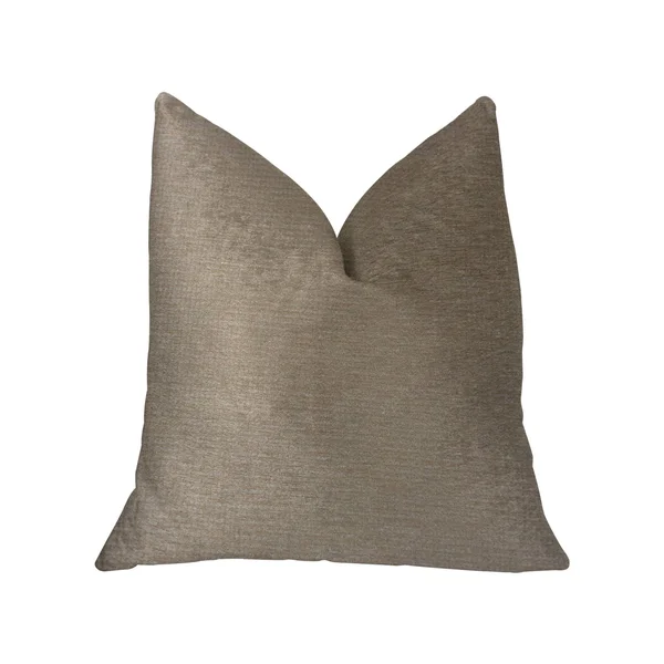 Plutus Café AU Lait Brown and Beige Luxury Throw Pillow Double Sided 20x22 x 20x22