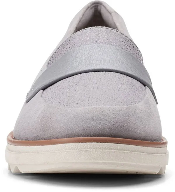 Clarks Sharon Gracie Women's Shoes Grey Suede : 7.5 D - Wide