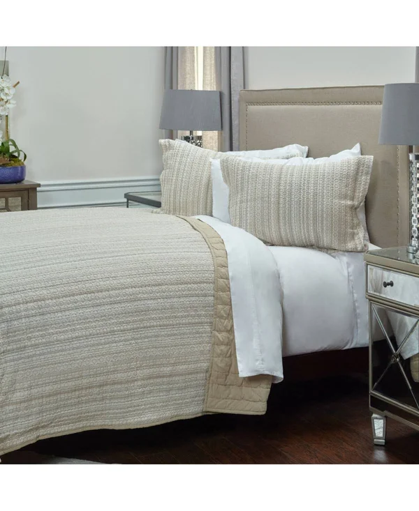 Rizzy Home QLTBT4011IVBE1692 Quilt - Ivory, King