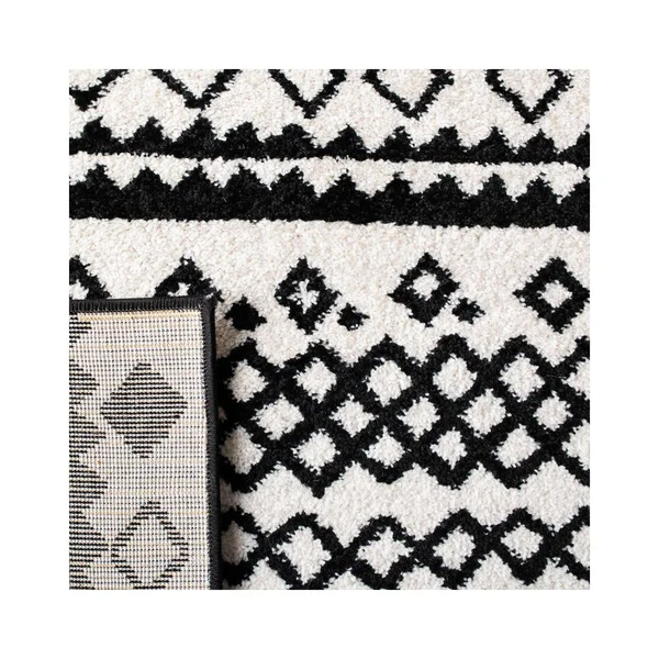 Safavieh 8' x 10' Mercer 400 Mre415 Ivory, Charcoal Rug