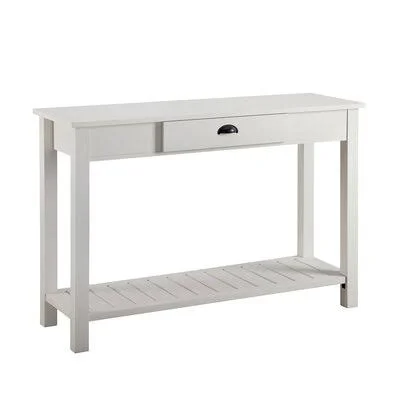 Cadhla 48x22 Console Table August Grove Color: Brushed White