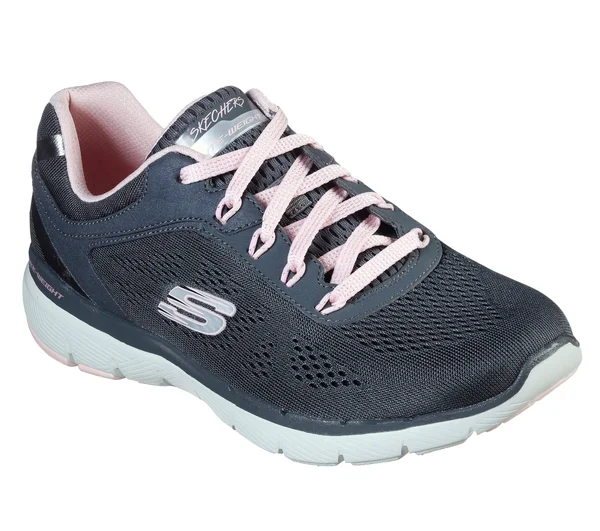 Skechers Women's Flex Appeal 3.0 Sneaker - Charcoal/Pink