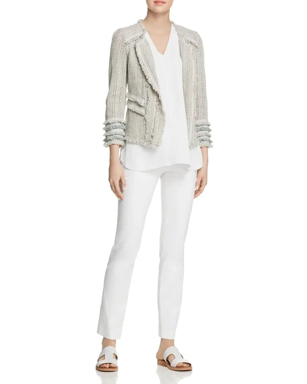 Nic+Zoe Wonderstretch Straight-leg Pants - Blue
