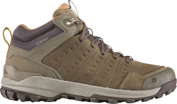 Oboz Men's Sypes Mid Leather B-DRY, Dark Shadow, 9