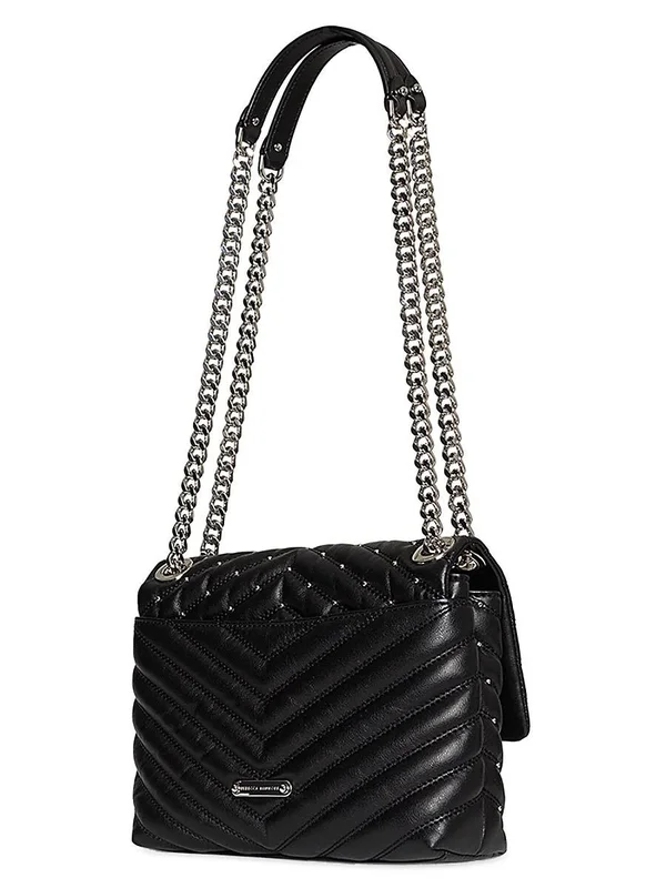 Rebecca Minkoff Edie Crossbody Bag with Studs in Black