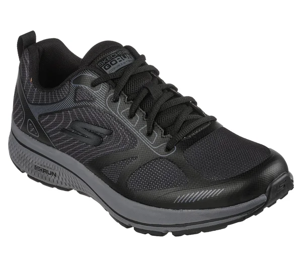 Skechers Men's GOrun Consistent - Fleet Rush Running Shoes, Black/Gray, 9.0