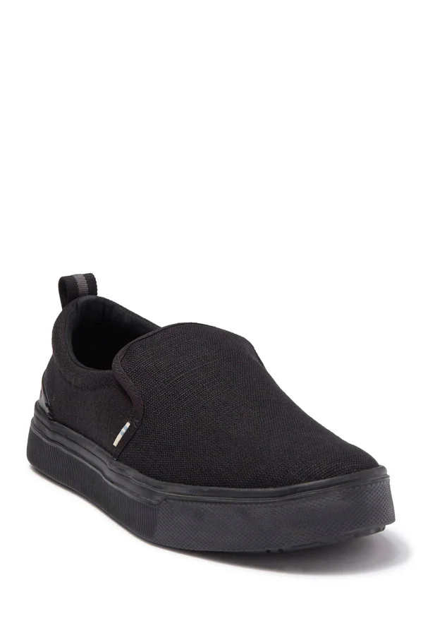 Toms Men's Heritage Canvas Trvl Lite Slip-On Shoes - Size: 10.5, Black