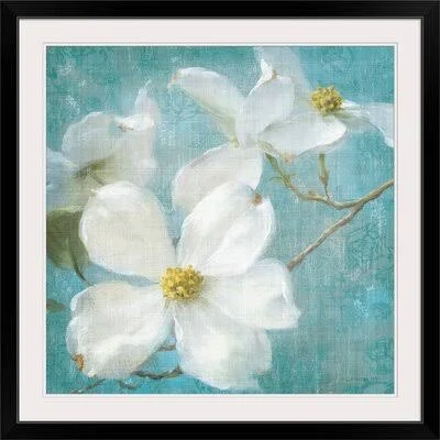 &Indiness Blossom Square Vintage I& Danhui Nai Painting Print Laurel Foundry Modern Farmhouse Format: Black Frame - Size: 32x22 H