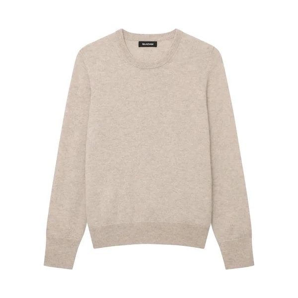 The Essential Cashmere Sweater Womens White, Xxs by NAADAM